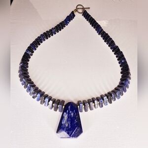 Lapis Lazuli Necklace with Pendant